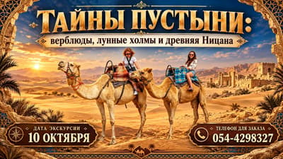 SECRETS OF THE DESERT: camels, lunar hills, and ancient Nitzana