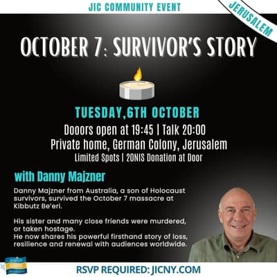 OCTOBER 7: A SURVIVOR’S STORY